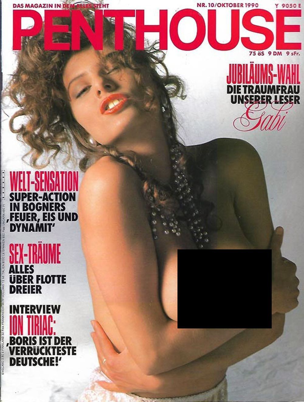 Penthouse Magazin Deutschland 1990-10 Gabriela Gabi Ion Tiriac Boris Becker