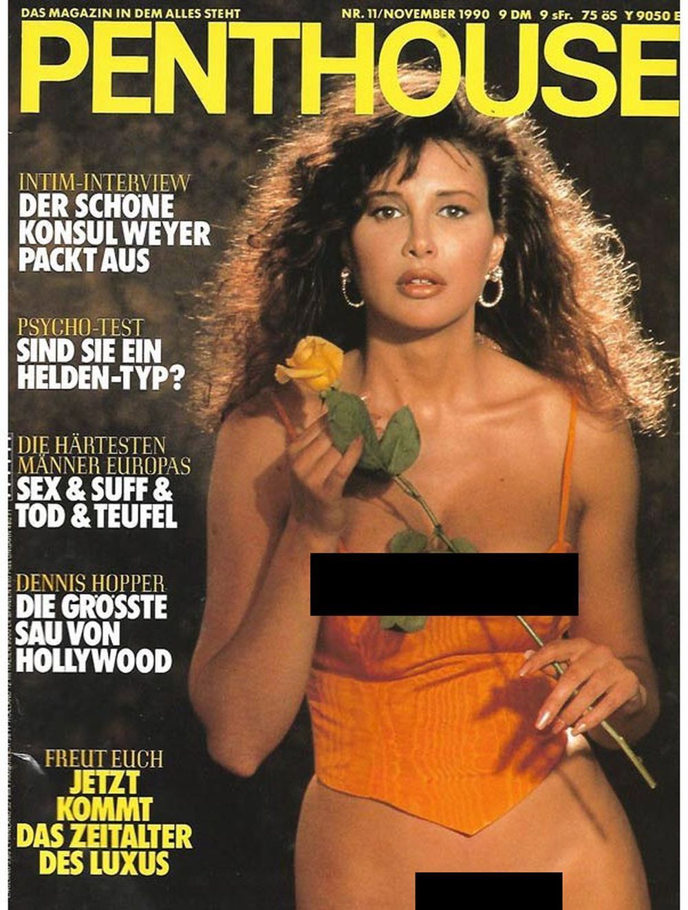 Penthouse Magazin Deutschland 1990-11 Federica Dennis Hopper