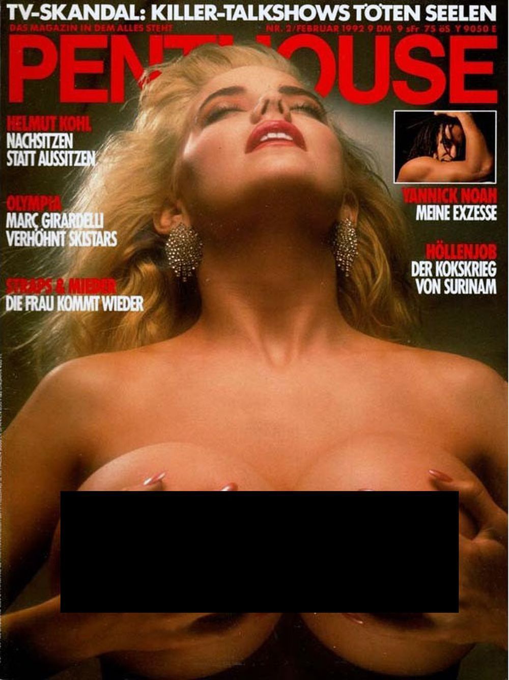Penthouse Magazin Deutschland 1992-02 Traci Helmut Kohl Marc Girardelli Yannick Noah