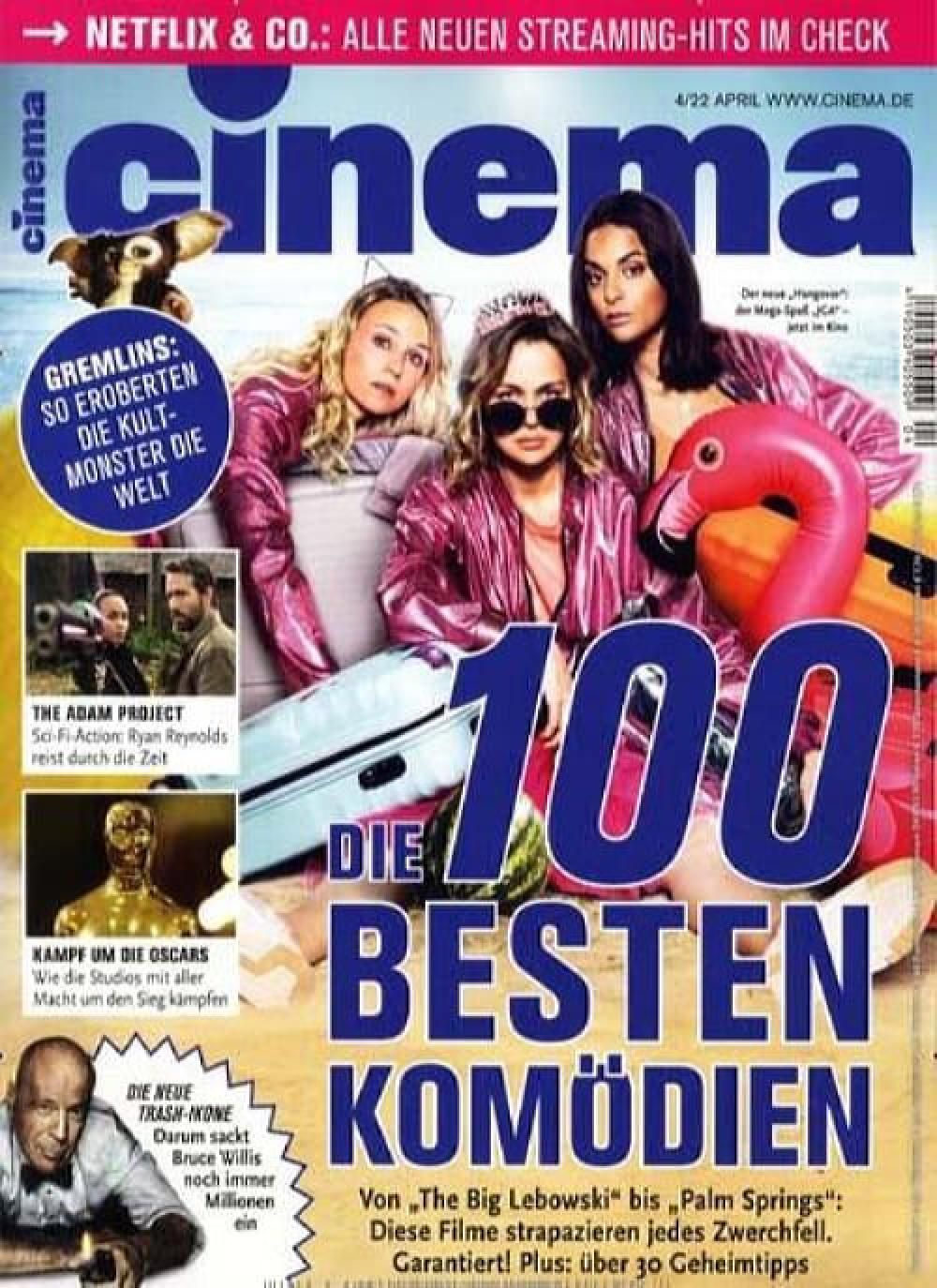 Cinema Magazin Deutschland 2022-04 Mila Kunis Bruce Willis Ryan Reynolds