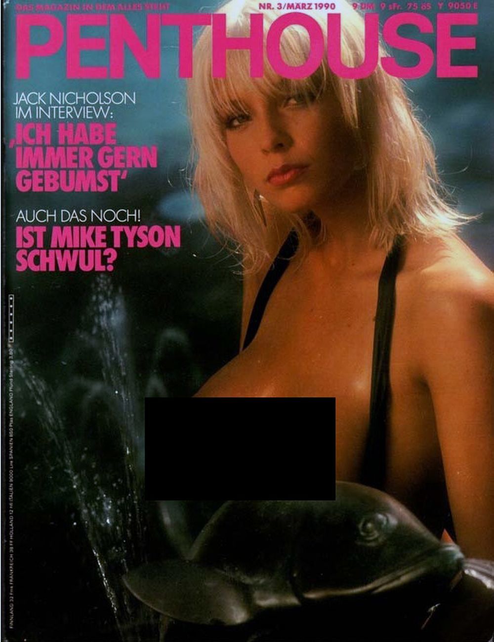 Penthouse Magazin Deutschland 1990-03 Lynn Johnson Jack Nicholson Mike Tyson
