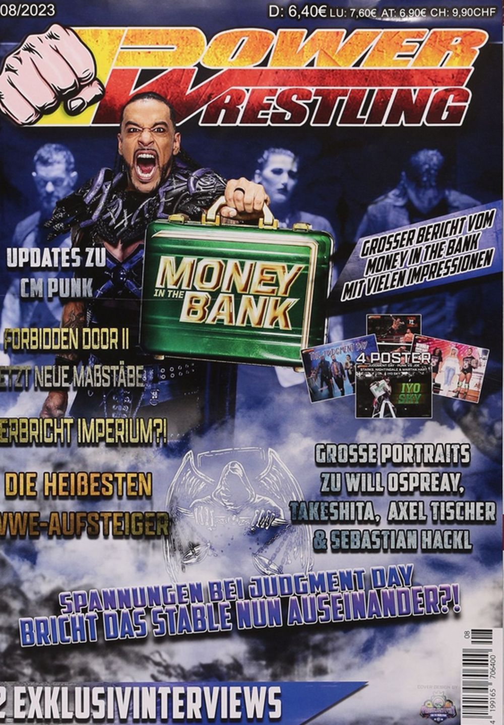 Power Wrestling Magazin Deutschland 2023-08 CM Punk Will Ospreay Takeshita Damian Priest