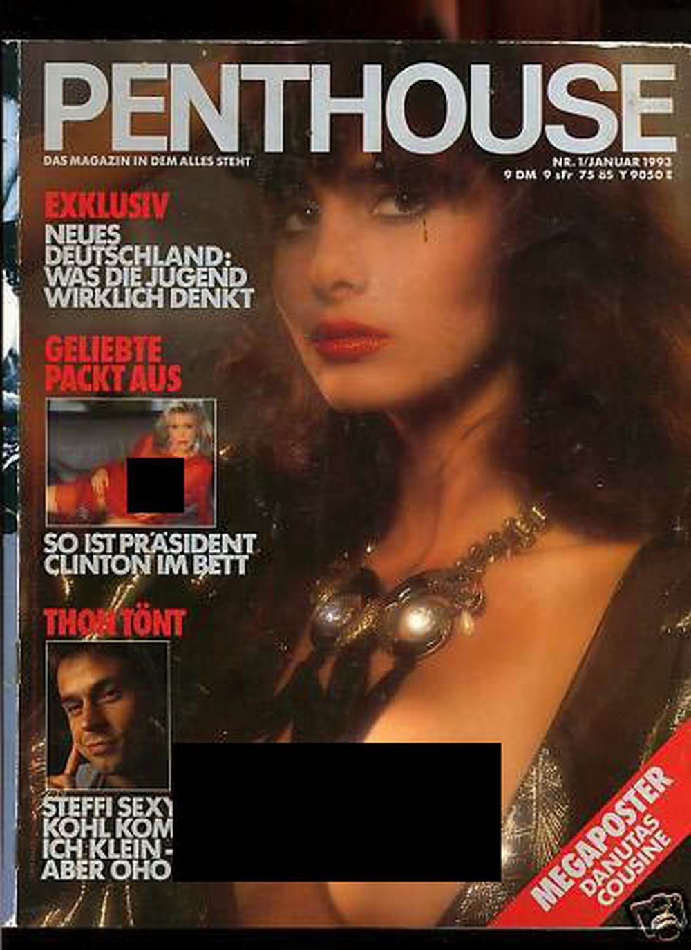 Penthouse Magazin Deutschland 1993-01 Steffi Olaf Thon Clinton