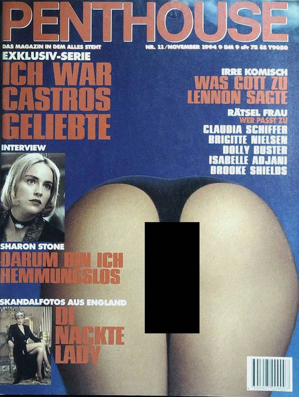 Penthouse Magazin Deutschland 1994-11 Sharon Stone Claudia Schiffer Isabelle Adjani