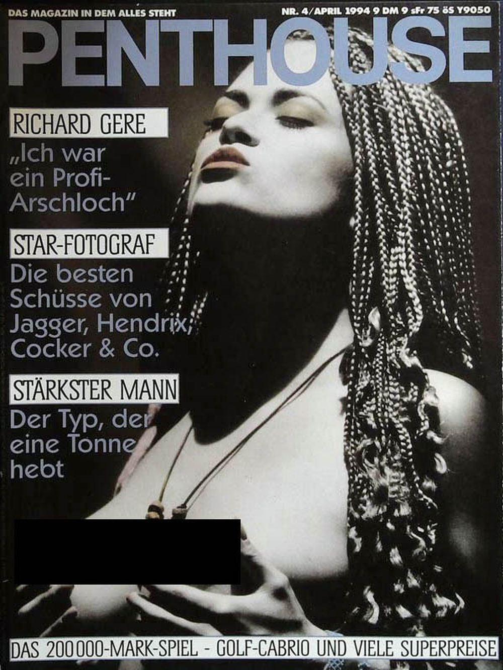 Penthouse Magazin Deutschland 1994-04 Theresa Richard Gere Jagger Hendrix Cocker