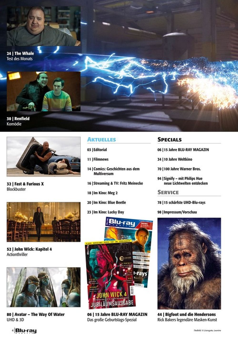 Blu Ray Magazin Deutschland 2023-04 John Wick The Whale Renfield