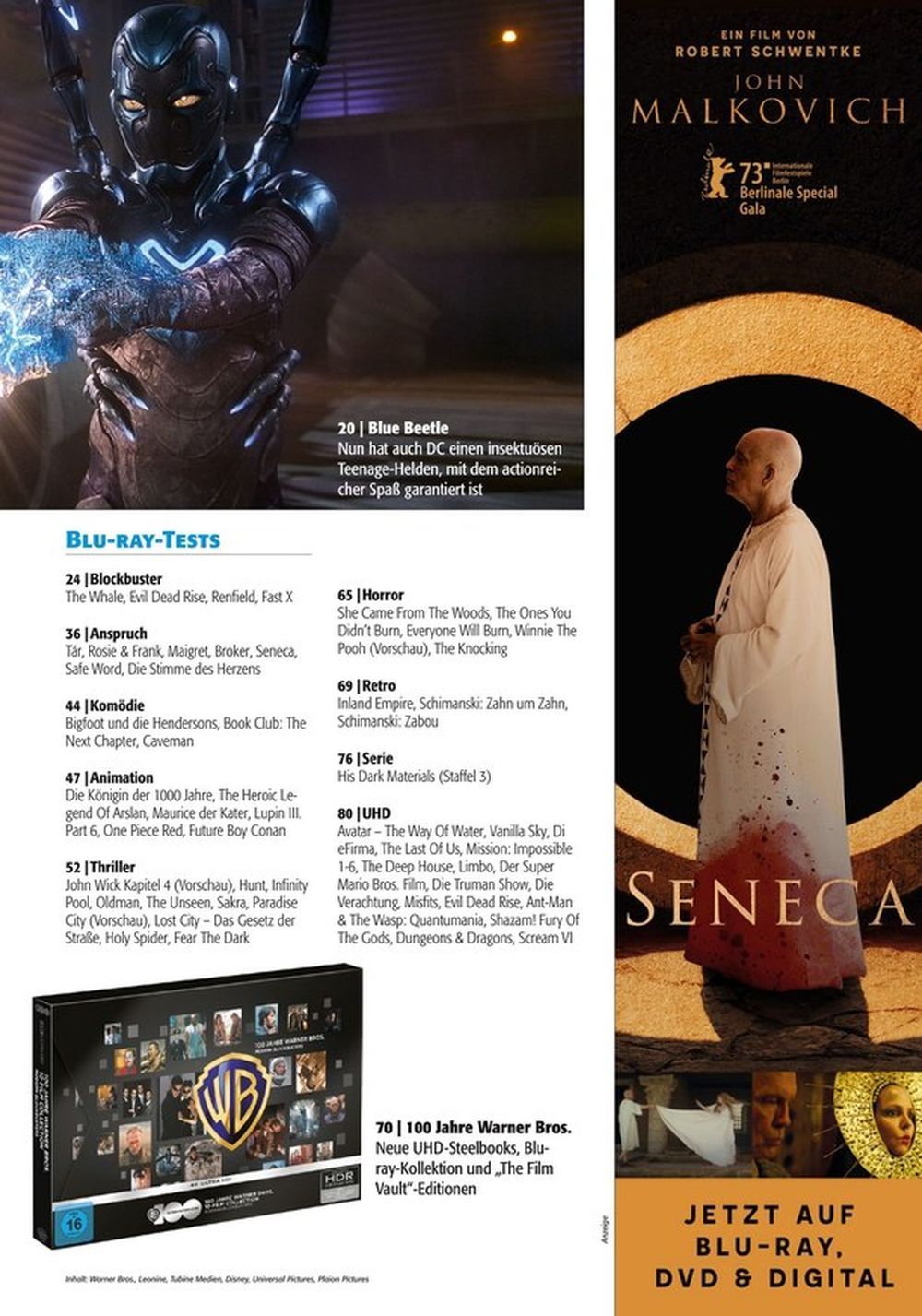 Blu Ray Magazin Deutschland 2023-04 John Wick The Whale Renfield