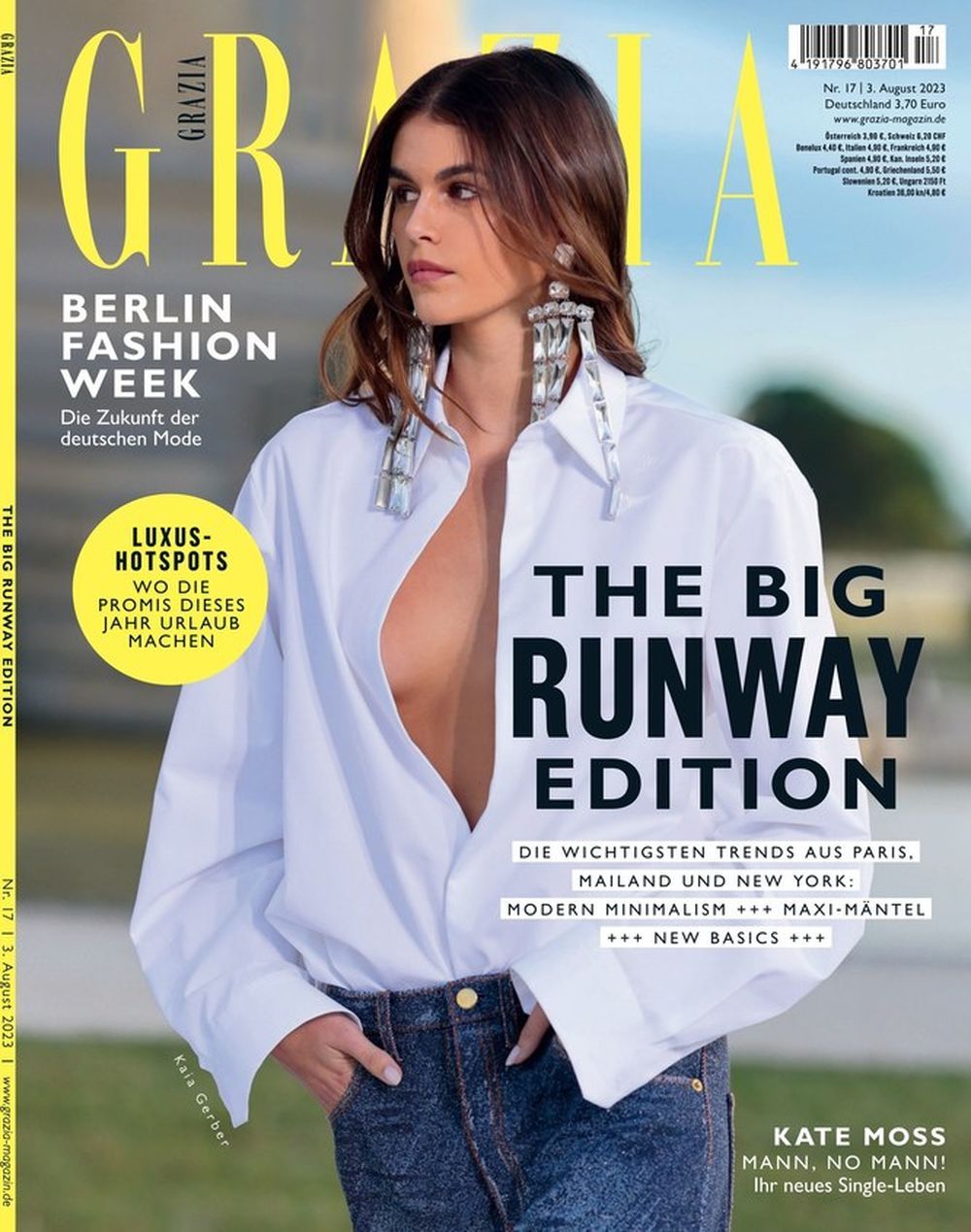 Grazia Magazin Deutschland 2023-17 Kaia Gerber Kate Moss