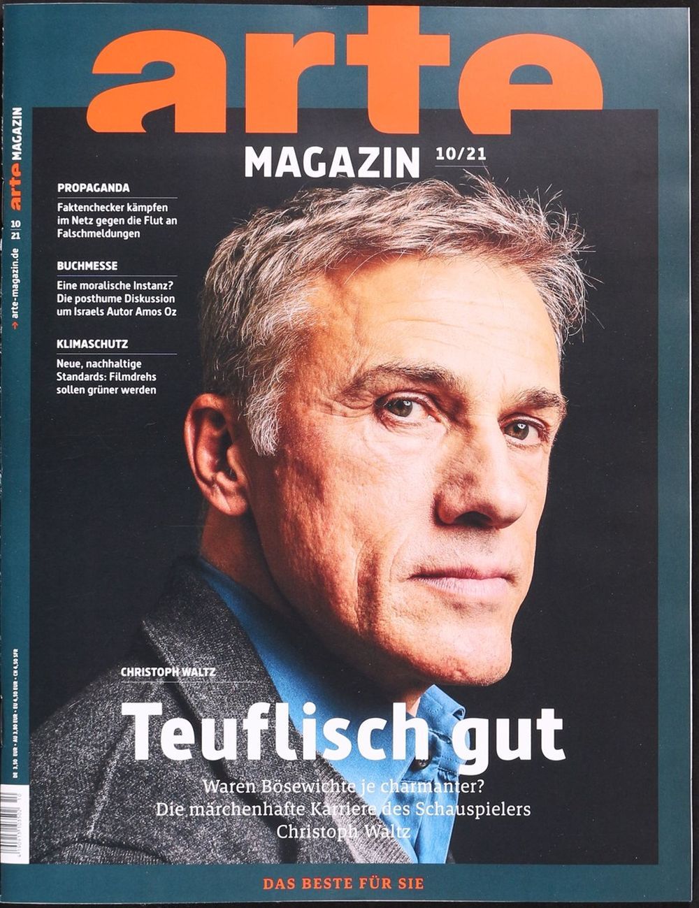 Arte Magazin Deutschland 2021-10 Christoph Waltz