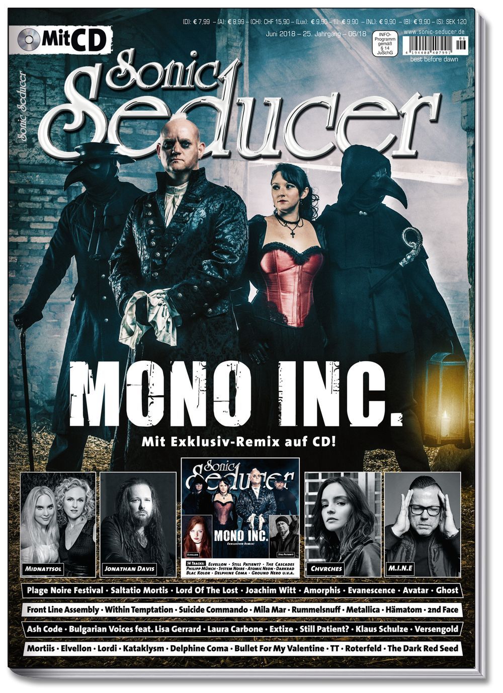 Sonic Seducer Magazin Deutschland 2018-06 Mono Inc. Midnattsol Chvrches
