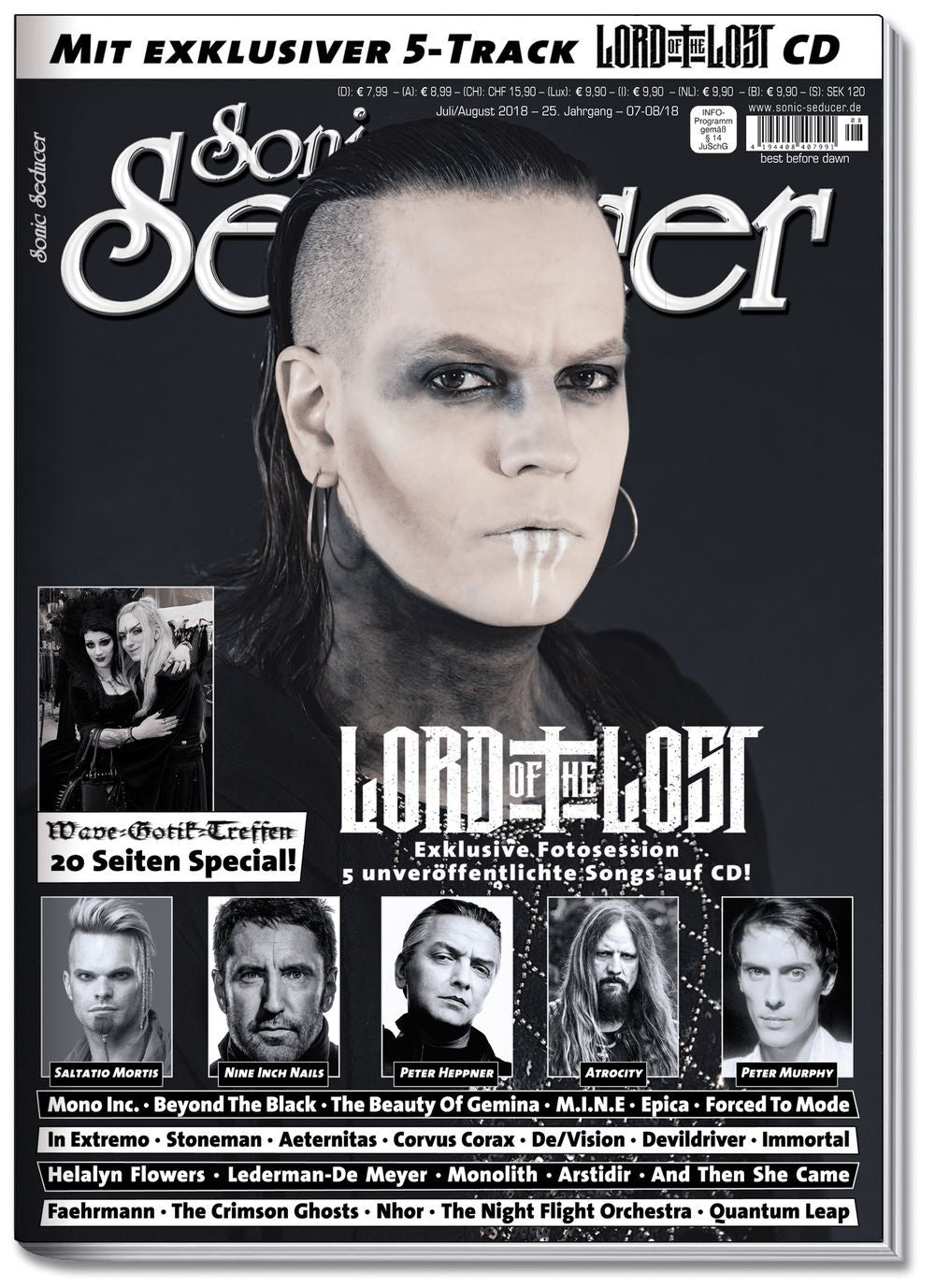 Sonic Seducer Magazin Deutschland 2018-07+08 Lord Of The Lost