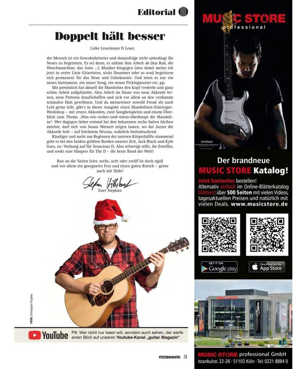 Guitar Acoustic Magazin Deutschland 2019-01 Tenacious D David Crosby Amber Rubarth