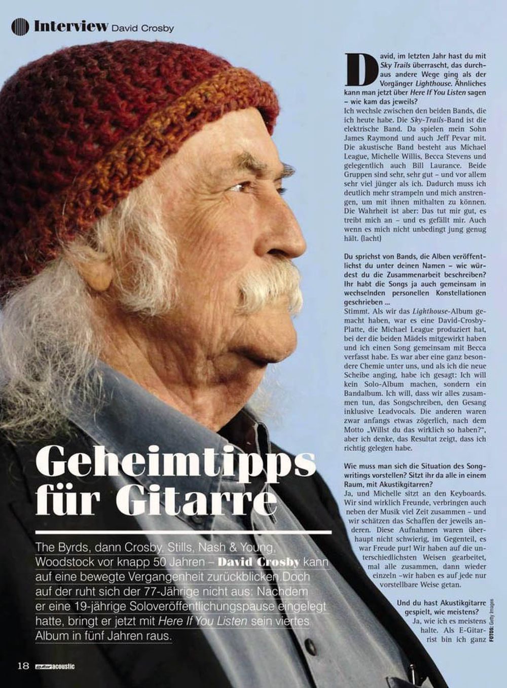 Guitar Acoustic Magazin Deutschland 2019-01 Tenacious D David Crosby Amber Rubarth