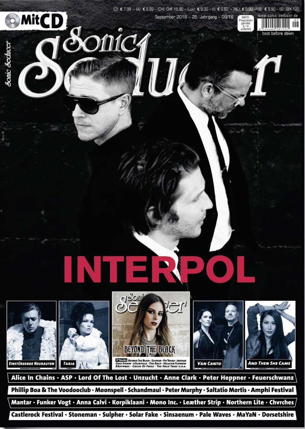 Sonic Seducer Magazin Deutschland 2018-09 Interpol Taria Van Canto