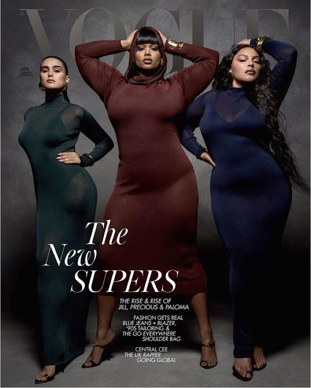 Vogue Magazin UK 2023-04 Paloma Elsesser Jill Kortleve Precious Lee