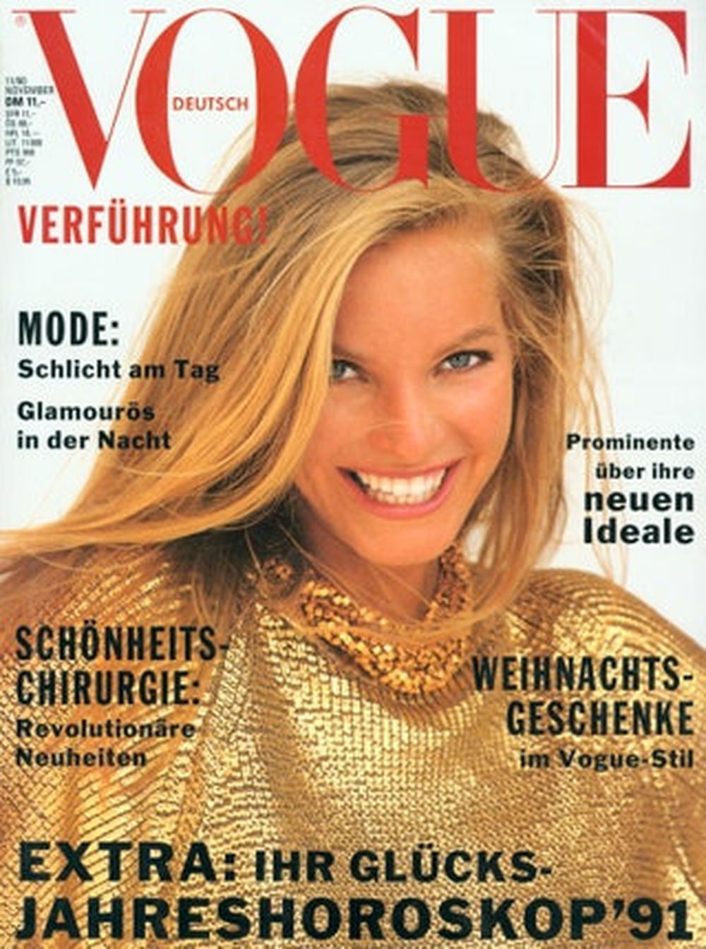 Vogue Magazin Deutschland 1990-11 Vera Cox