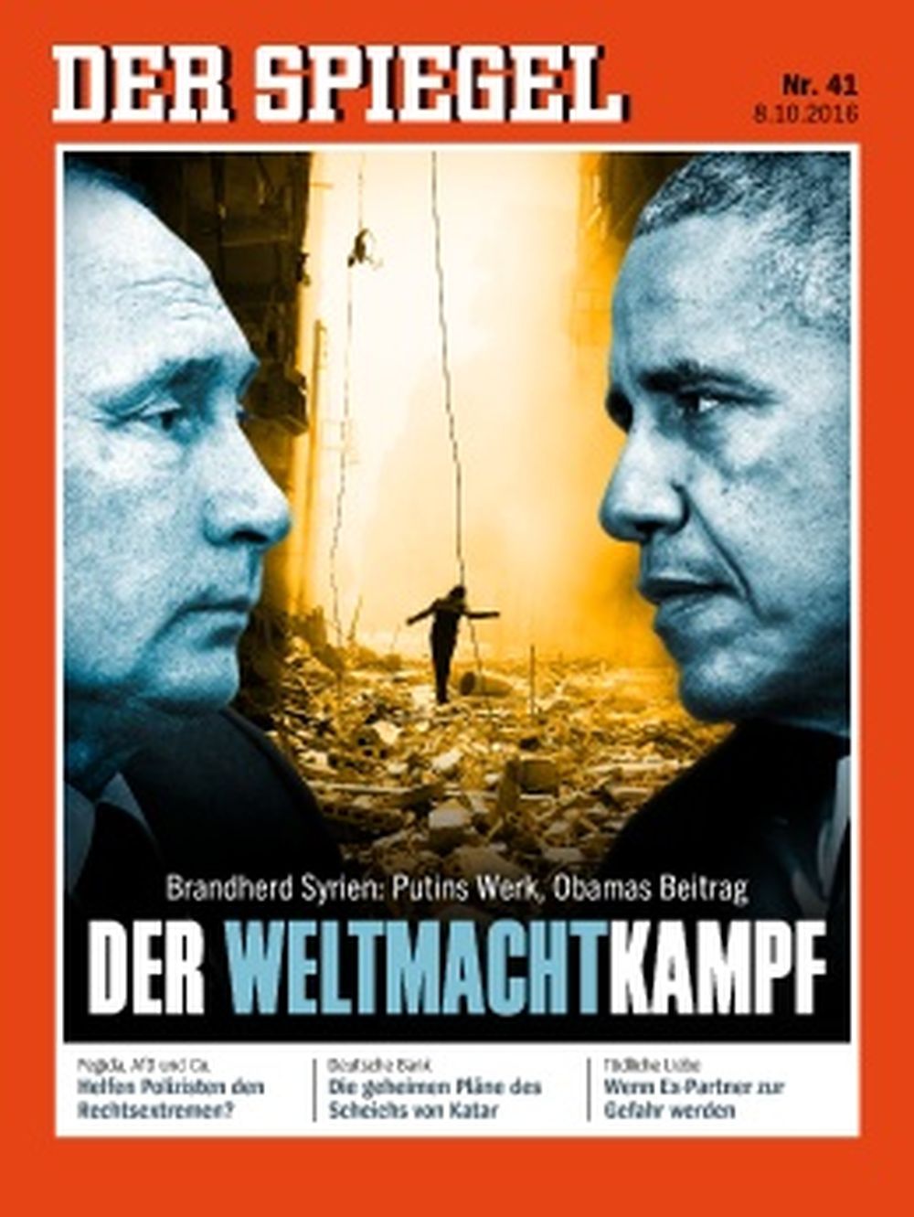 Der Spiegel Magazin Deutschland 2016-41 Obama Putin