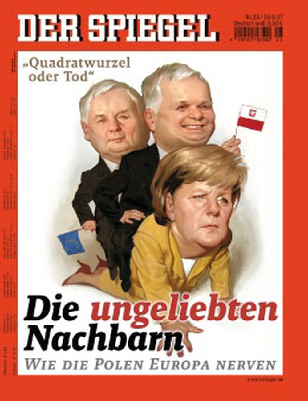 Der Spiegel Magazin Deutschland 2007-25 Angela Merkel Kaczynski