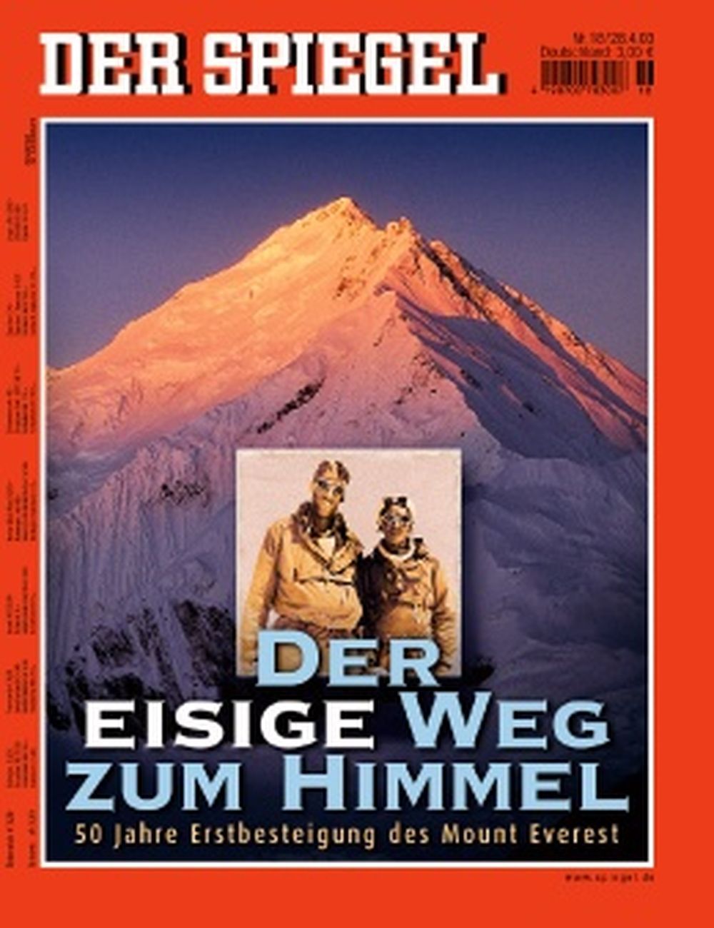 Der Spiegel Magazin Deutschland 2003-18 Sardar Tenzing Norgay Mister Hillary