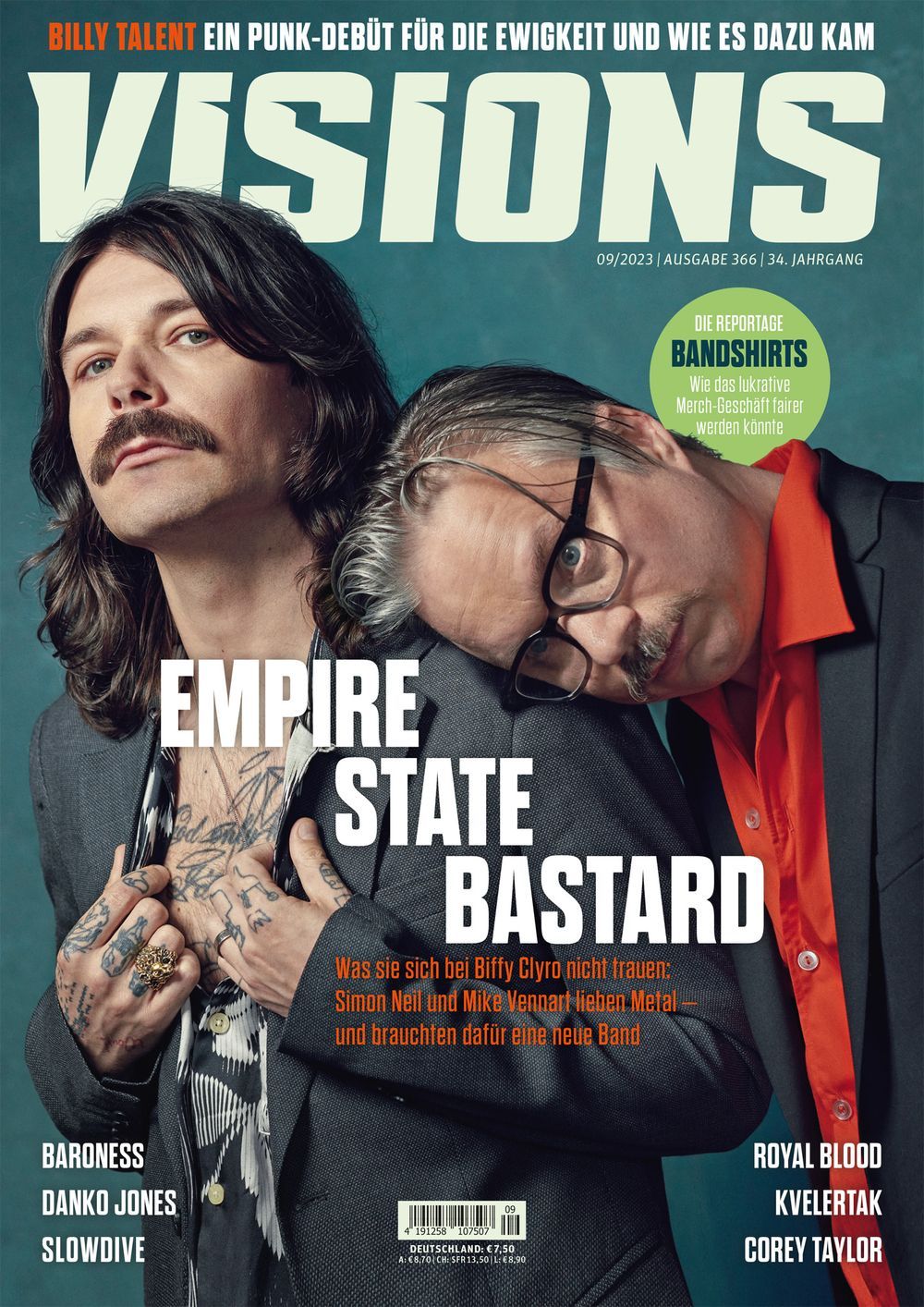Visions Magazin Deutschland 2023 #366 Royal Blood Baroness Kvelertak