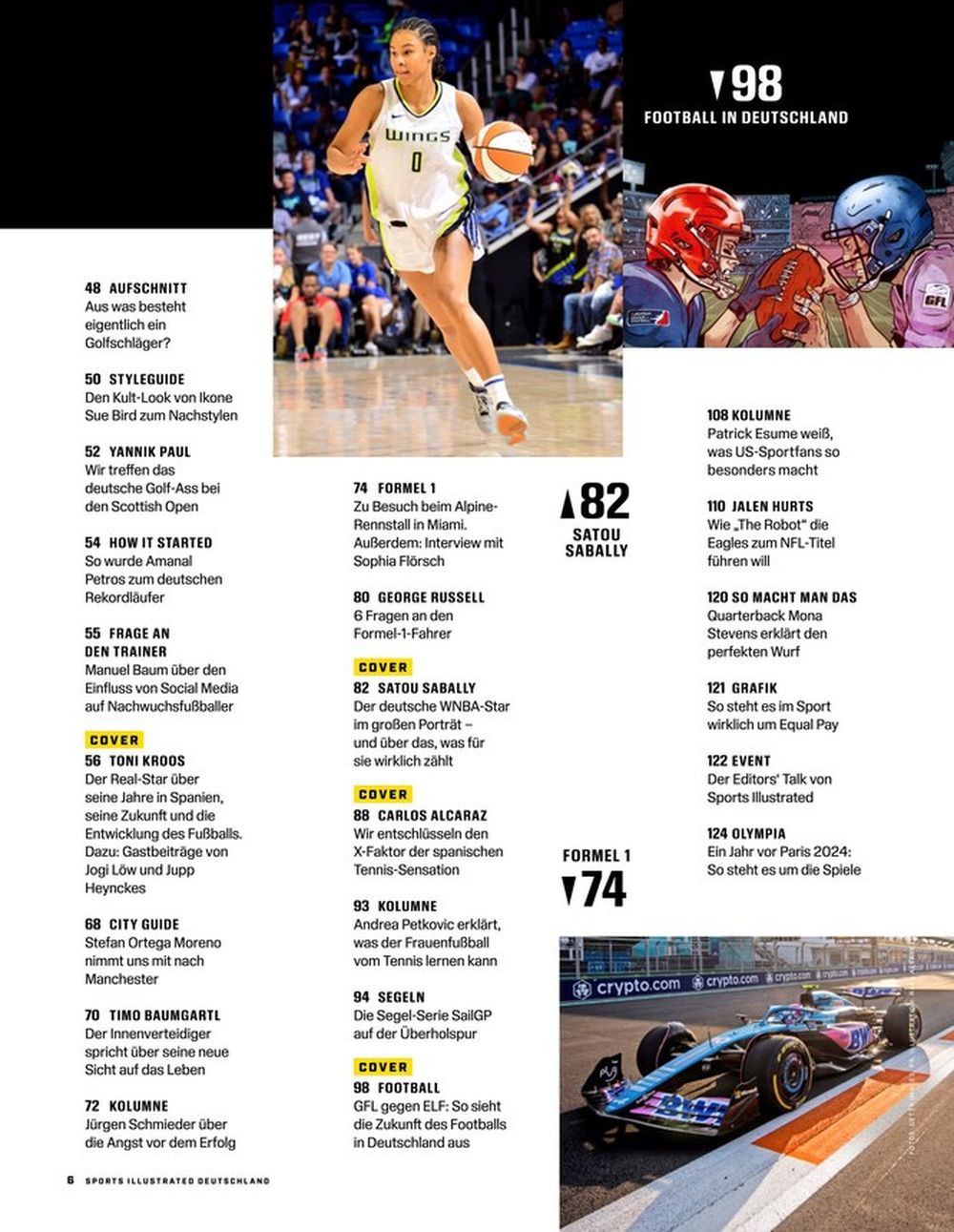 Sports Illustrated Magazin Deutschland 2023-04 Toni Kroos Satou Sabally