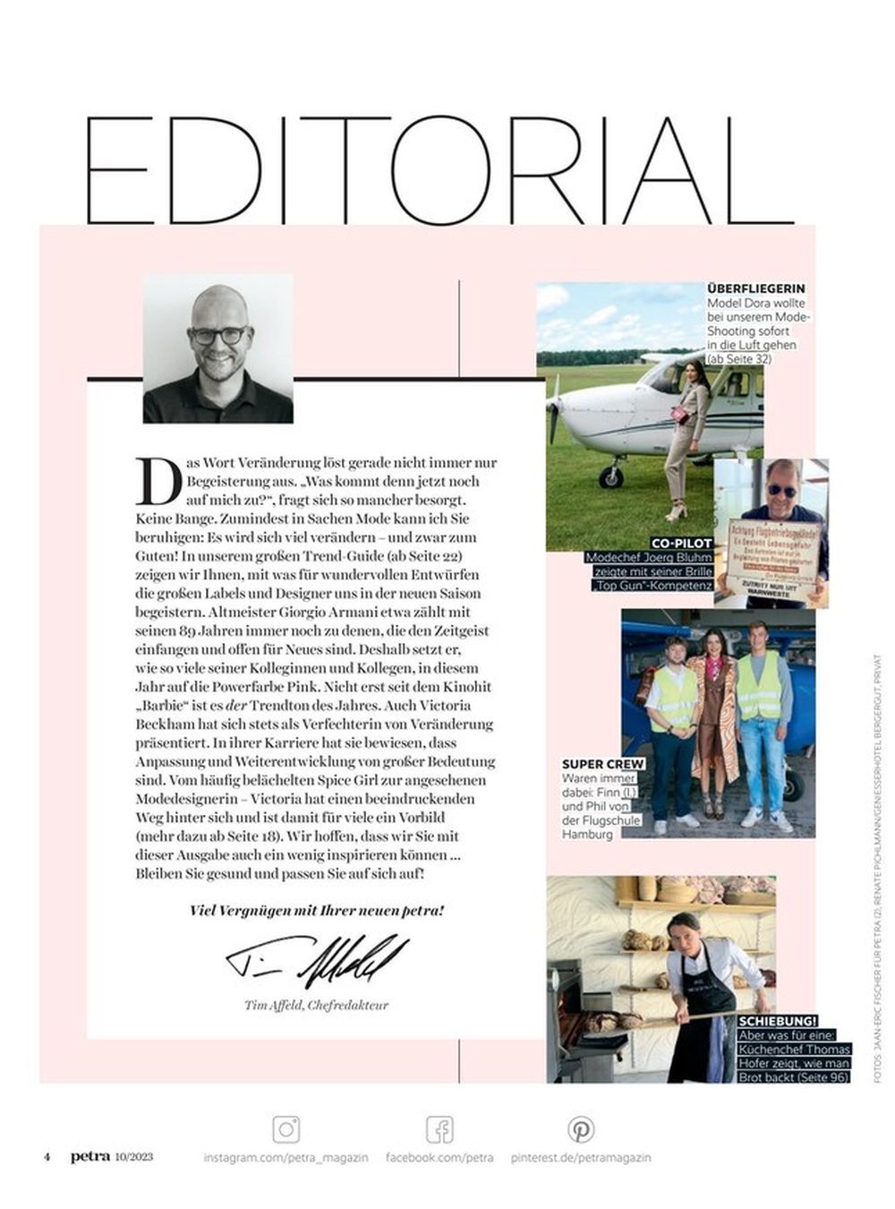 Petra Magazin Deutschland 2023-10 Victoria Beckham