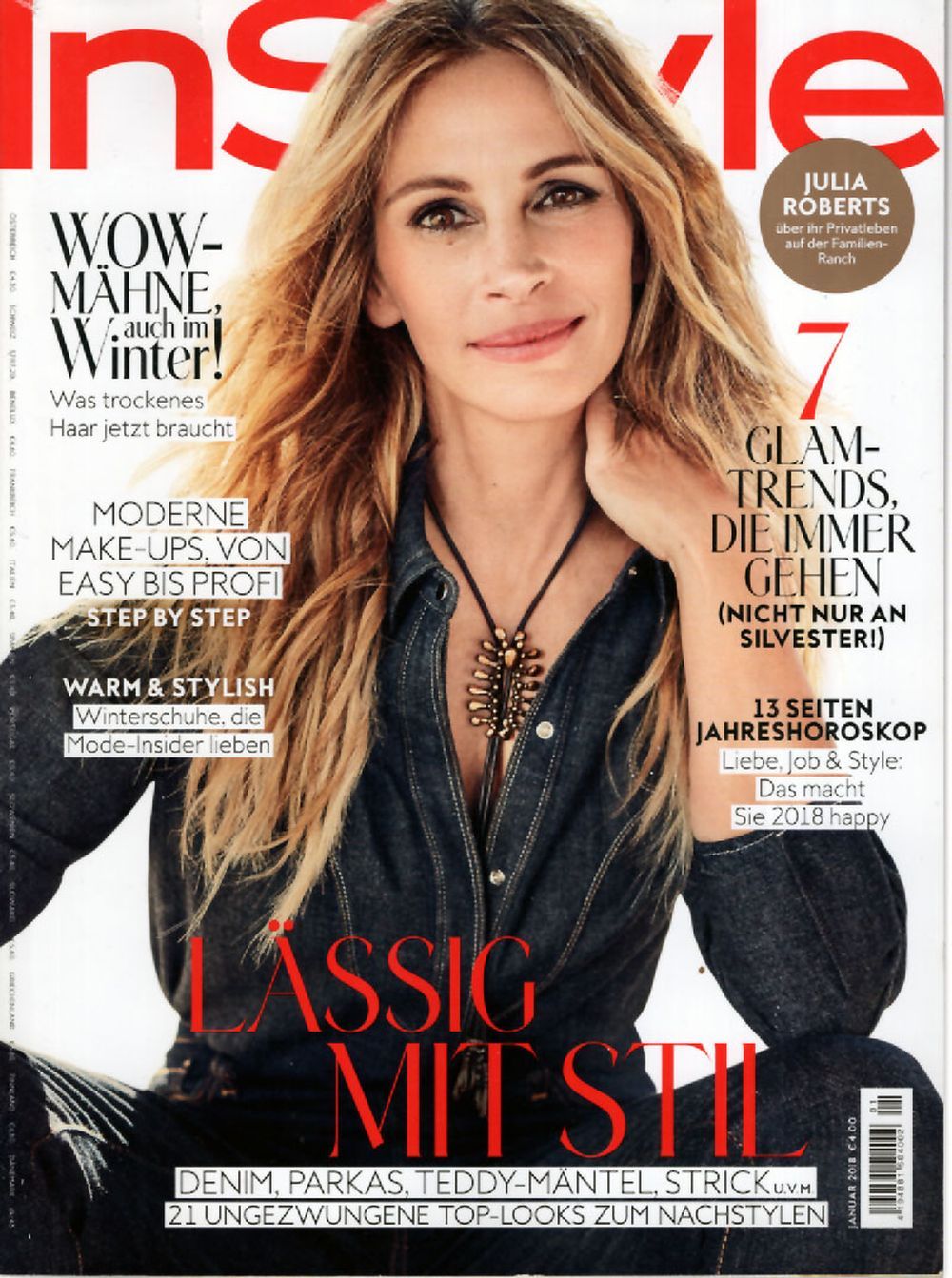 InStyle Magazin Deutschland 2018-01 Julia Roberts