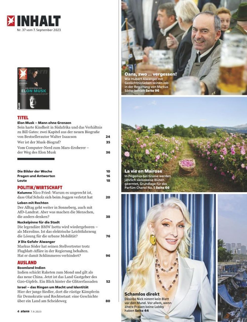 Stern Magazin Deutschland 2023-37 Elon Musk