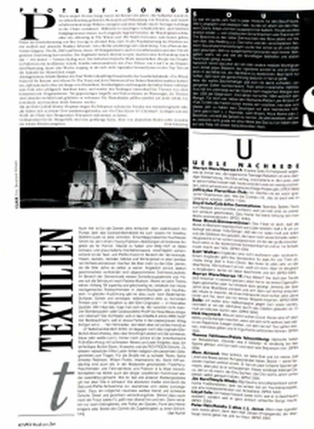Spex Magazin Deutschland 1985-01 Culture Club Redskins Stranglers