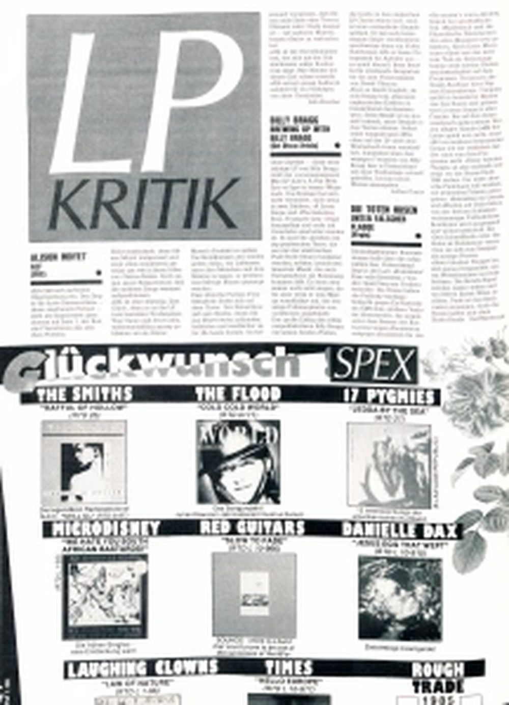 Spex Magazin Deutschland 1985-01 Culture Club Redskins Stranglers