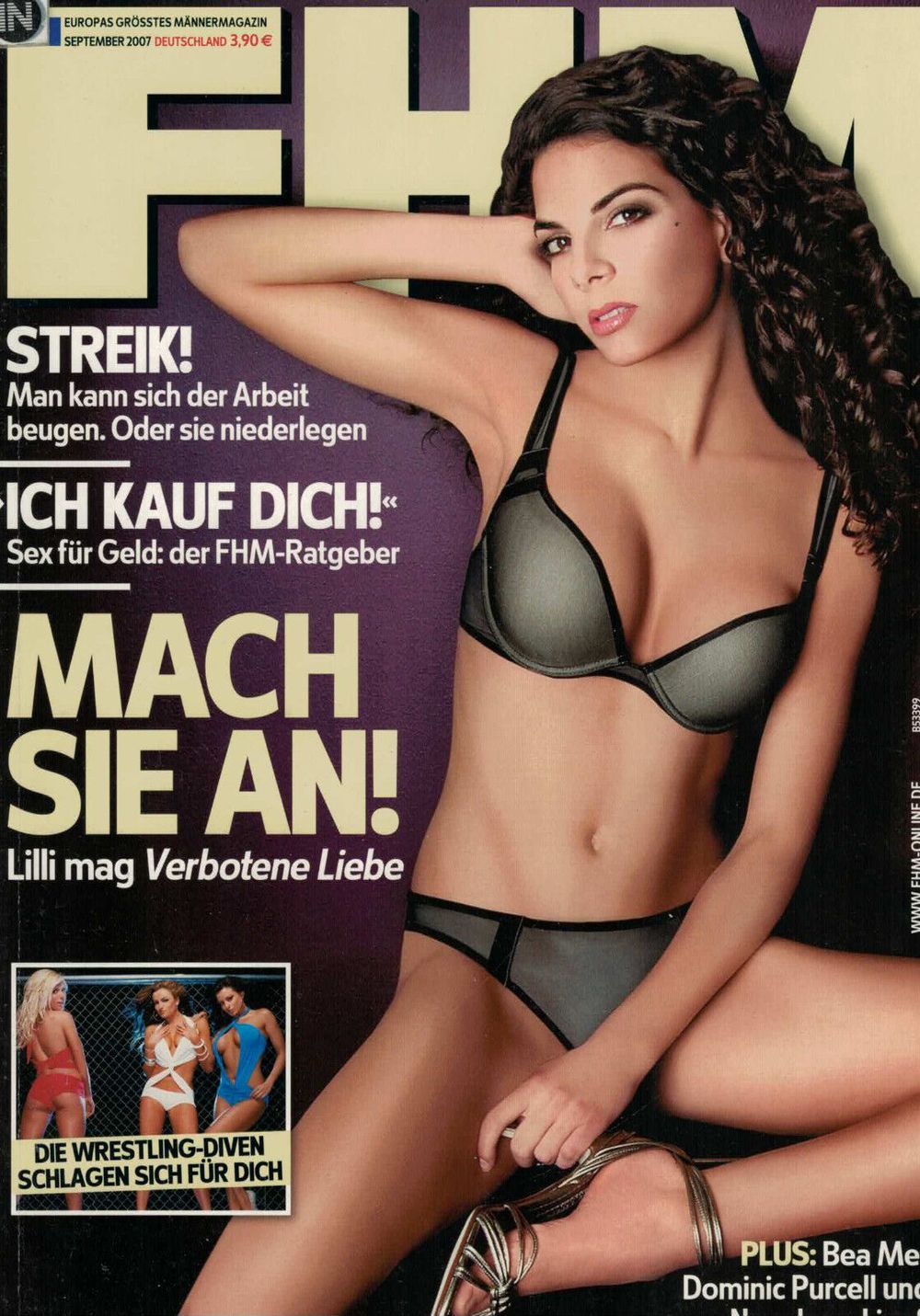 FHM Magazin Deutschland 2007-09 Lilli Hollunder Bea Mester Torrie Wilson Maria Candice