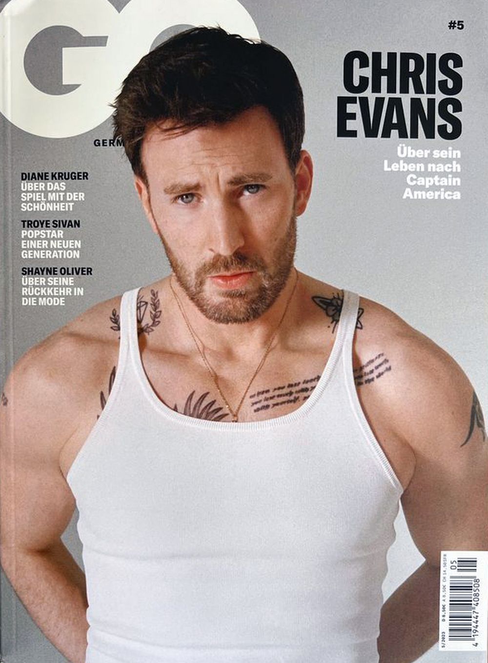 GQ Magazin Deutschland 2023-05 Chris Evans Diane Kruger Troye Sivan