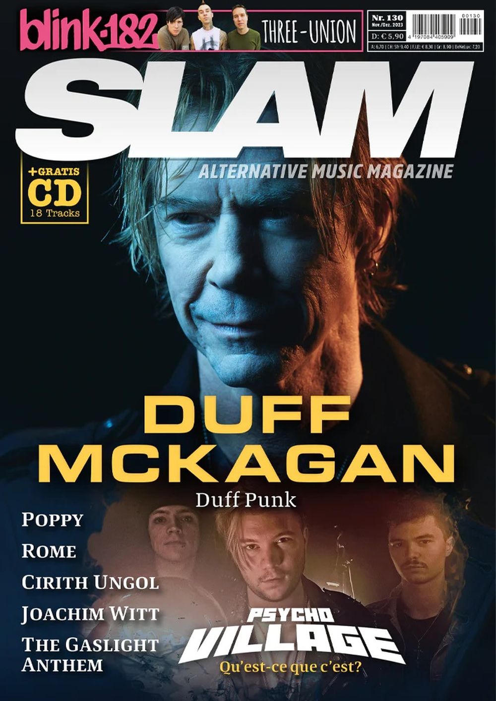 Slam Magazin Österreich 2023 #130 Duff McKagan Blink 182 Poppy