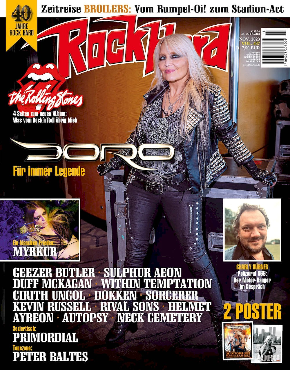 Rock Hard Magazin Deutschland 2023 #437 Doro Myrkur Primordial Peter Baltes