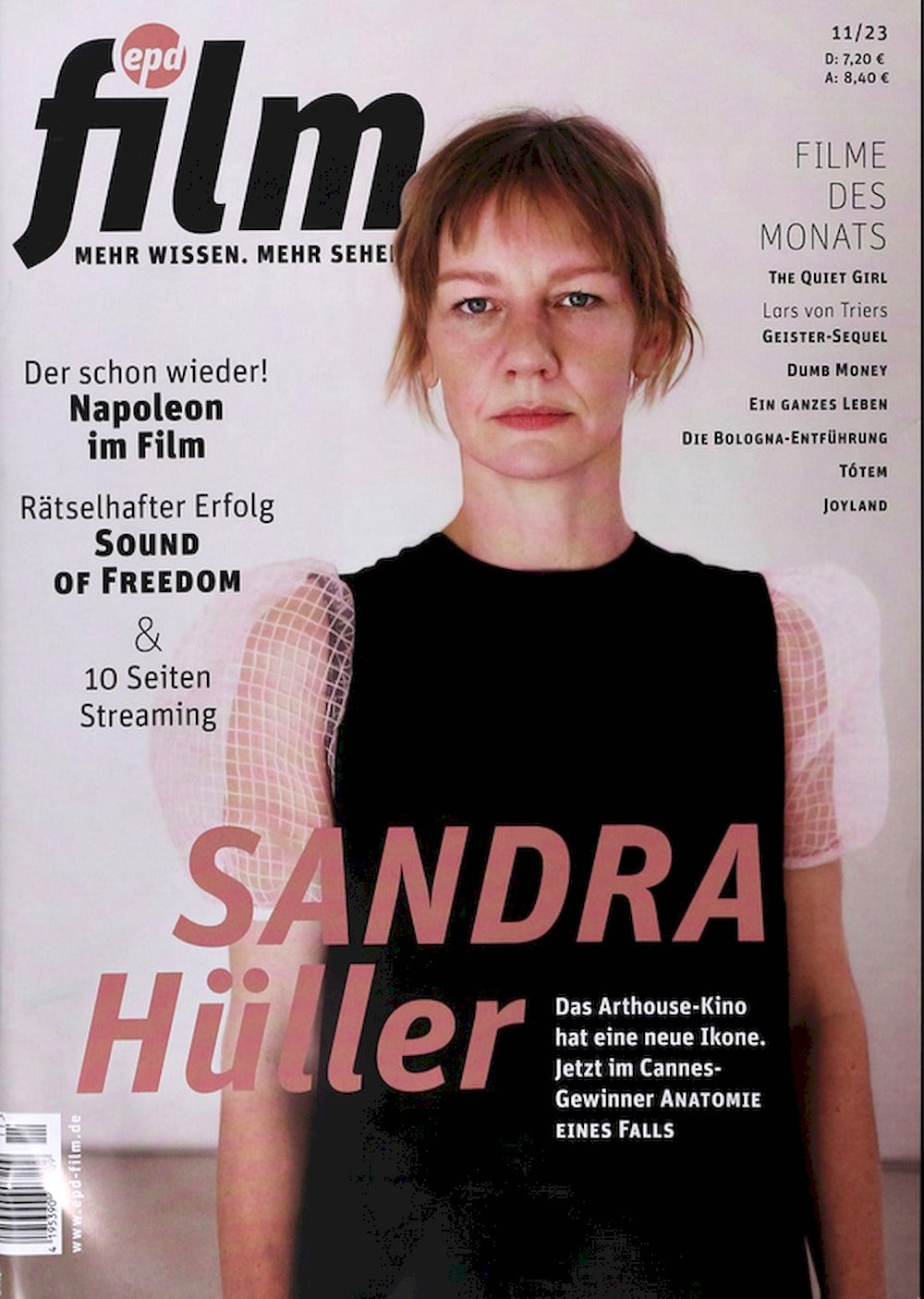 EPD Film Magazin Deutschland 2023-11 Sandra Hüller