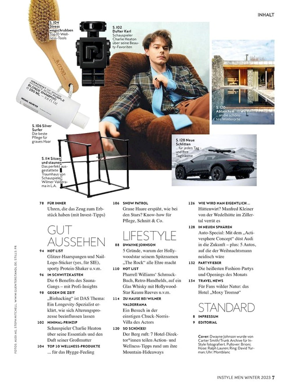 InStyle Men Magazin Deutschland 2023-04 Dwayne Johnson