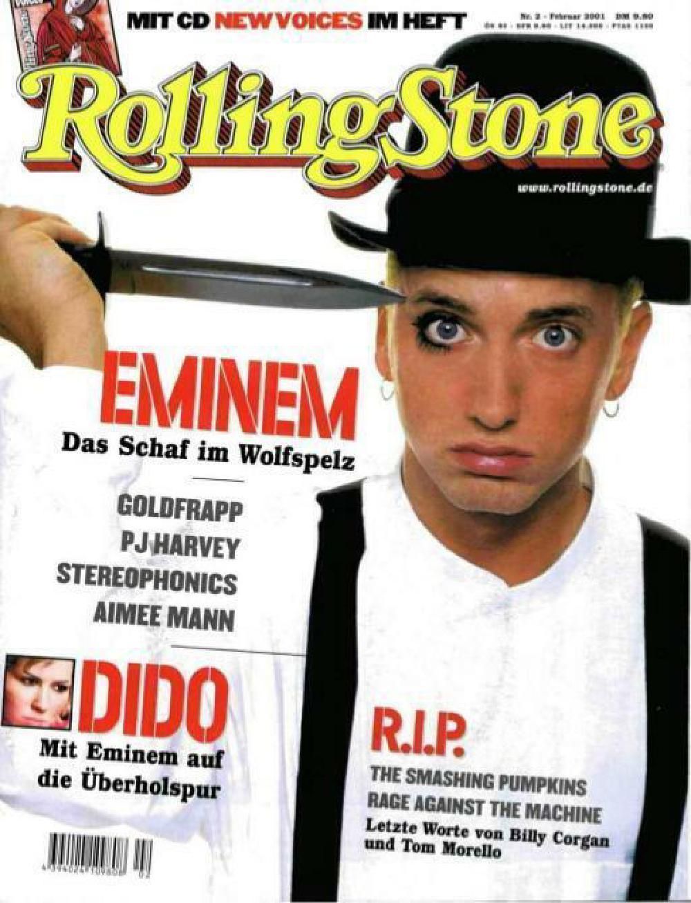 Rolling Stone Magazin Deutschland 2001-02 Eminem Dido Goldfrapp PJ Harvey