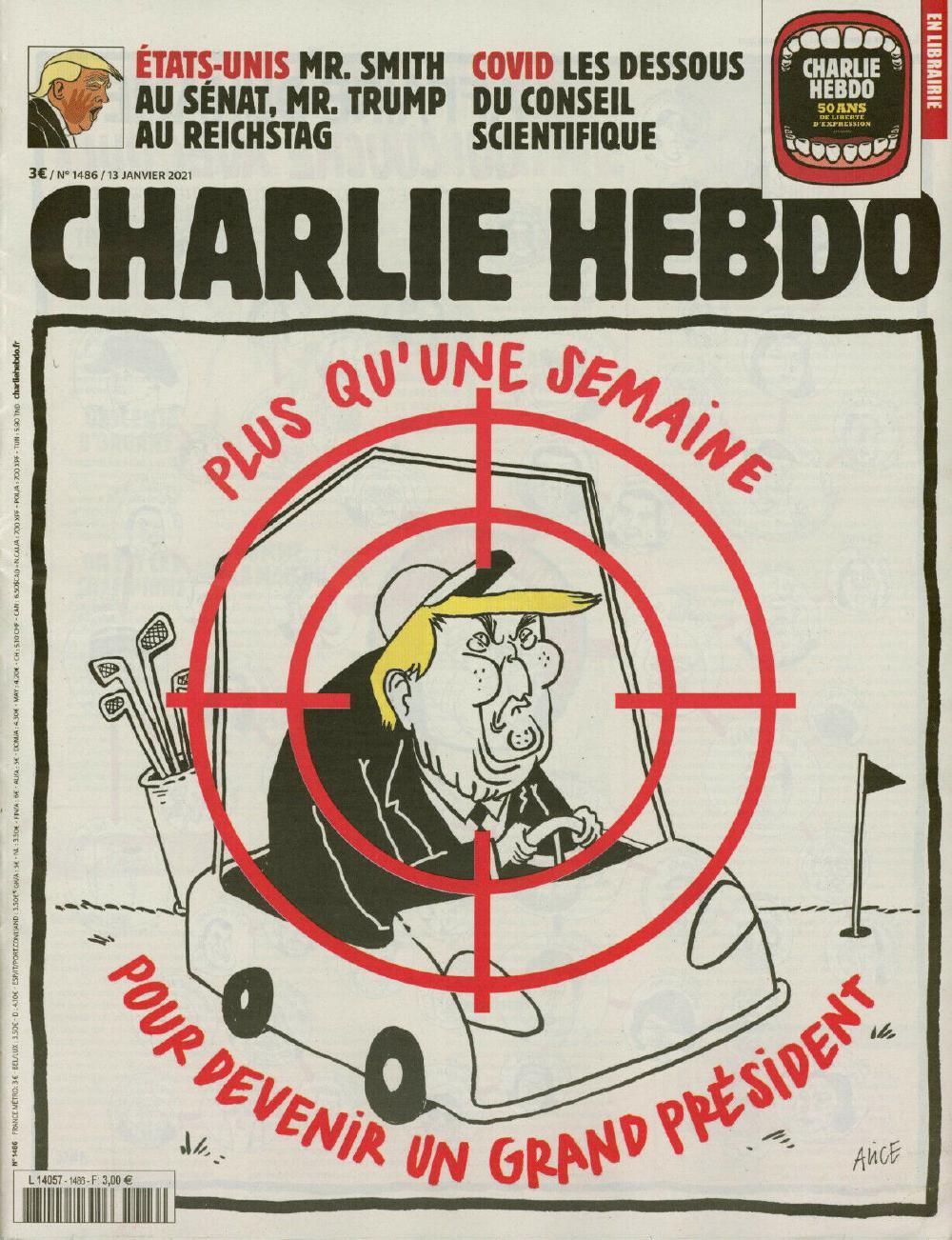 Charlie Hebdo Magazin Frankreich 2021 #1486 Donald Trump