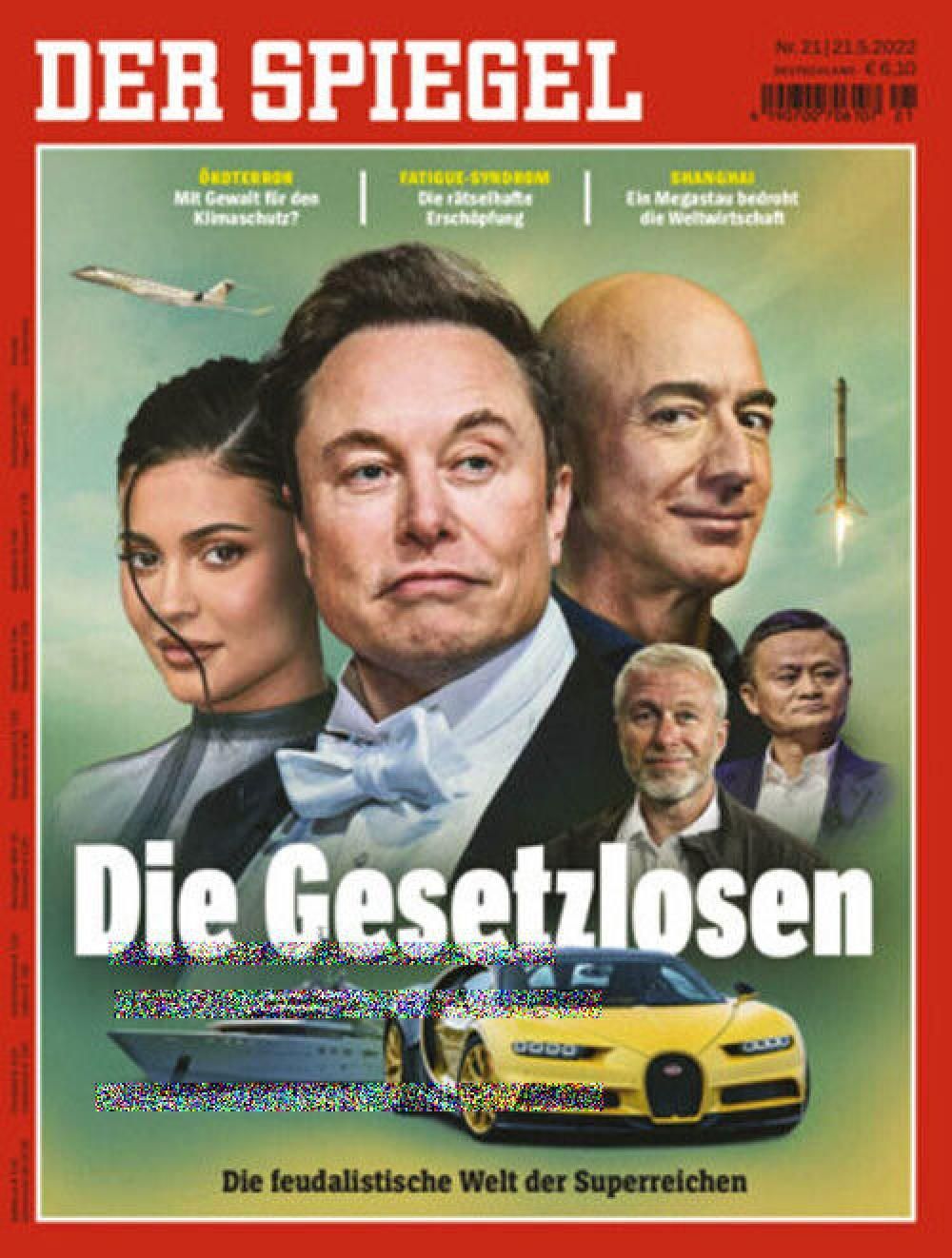 Der Spiegel Magazin Deutschland 2022-21 Elon Musk Jeff Bezos