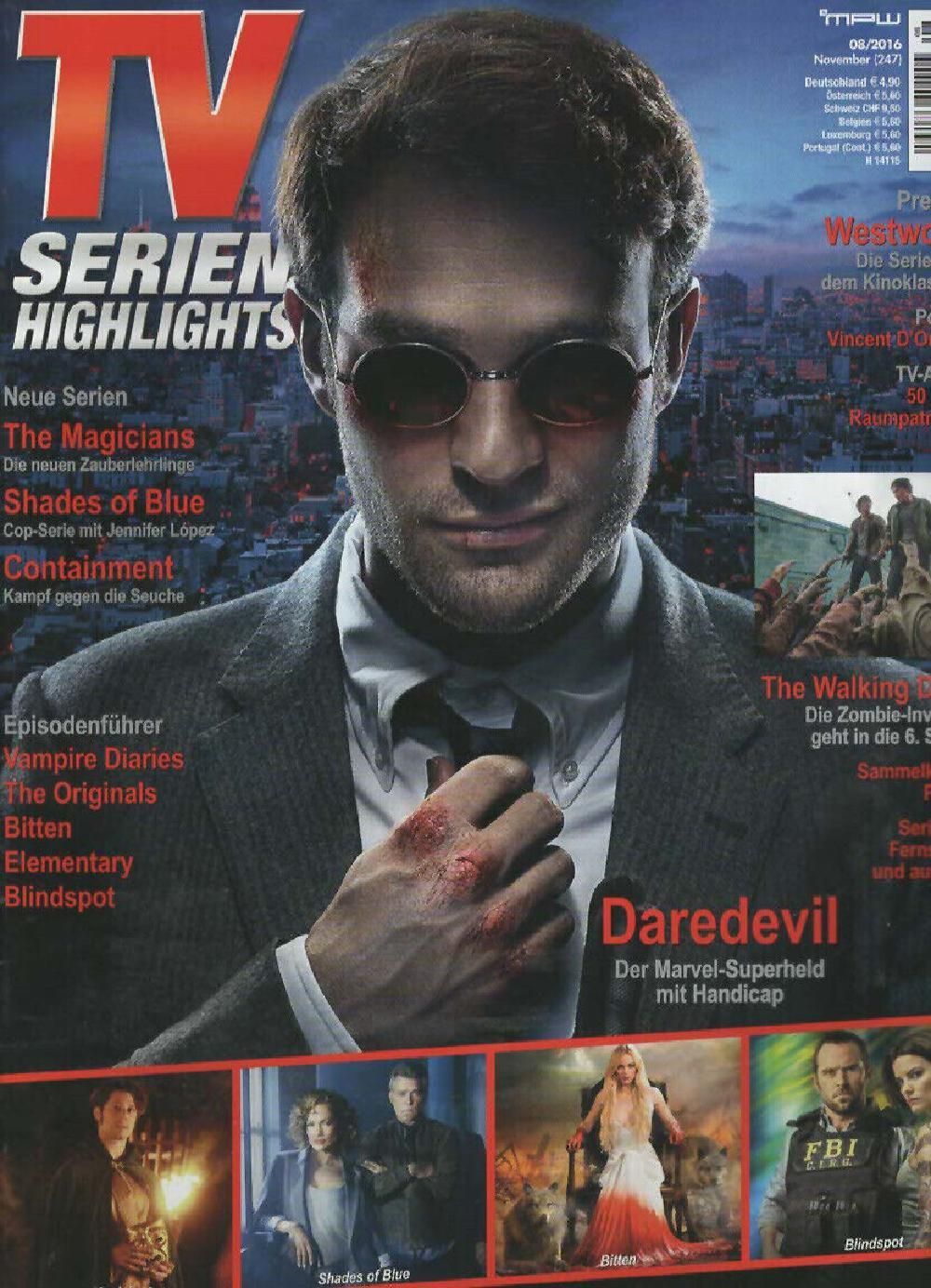 TV Serien Highlights Magazin Deutschland 2016 #247 Ben Affleck Jennifer Lopez Charlie Cox