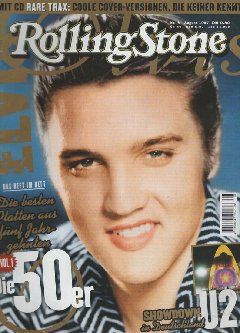 Rolling Stone Magazin Deutschland 1997-08 Elvis Presley