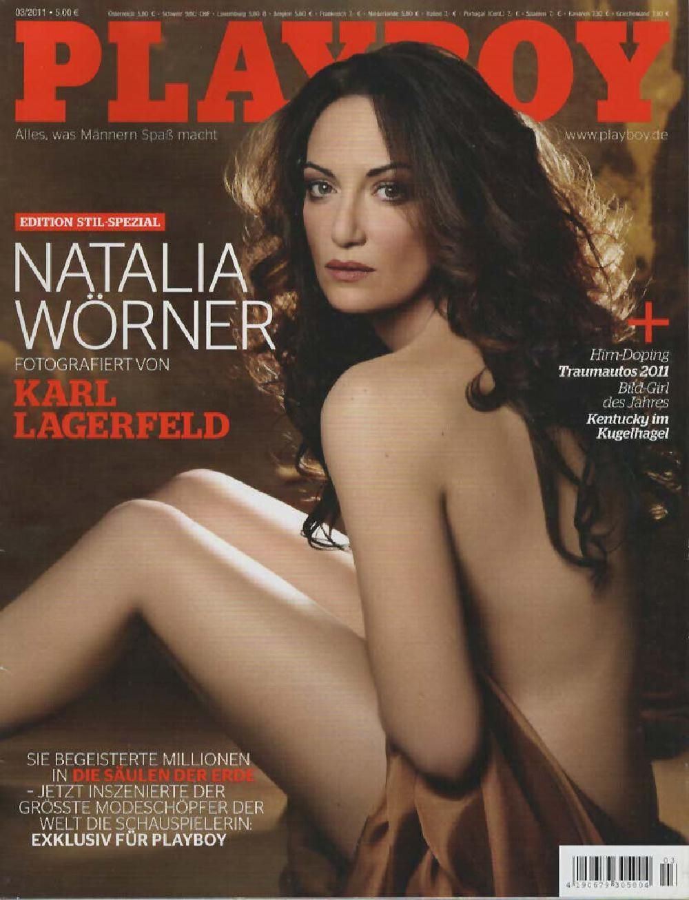 Playboy Magazin Deutschland 2011-03 Natalia Wörner Karl Lagerfeld