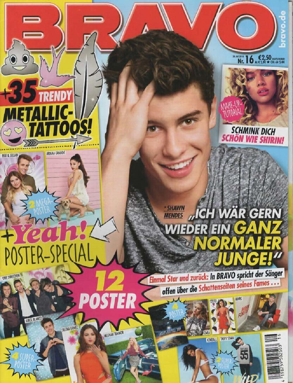 Bravo Magazin Deutschland 2016-16 Shawn Mendez