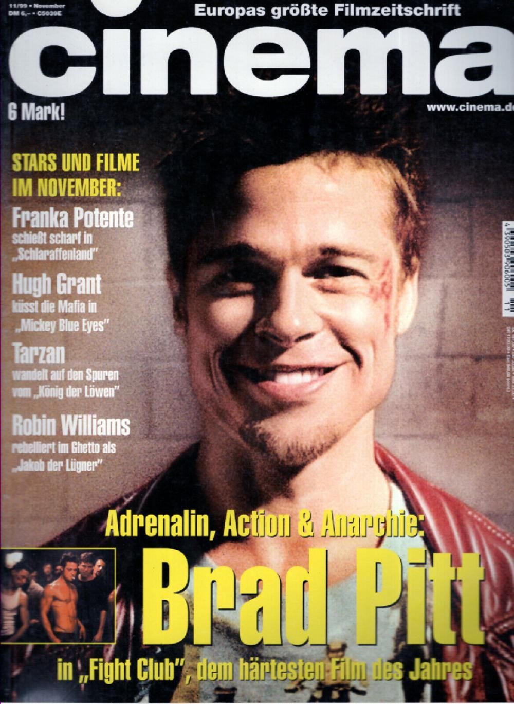 Cinema Magazin Deutschland 1999-11 Brad Pitt