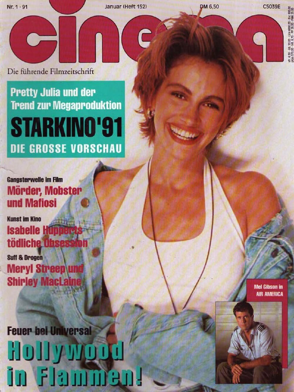 Cinema Magazin Deutschland 1991-01 Julia Roberts Meryl Streep Mel Gibson