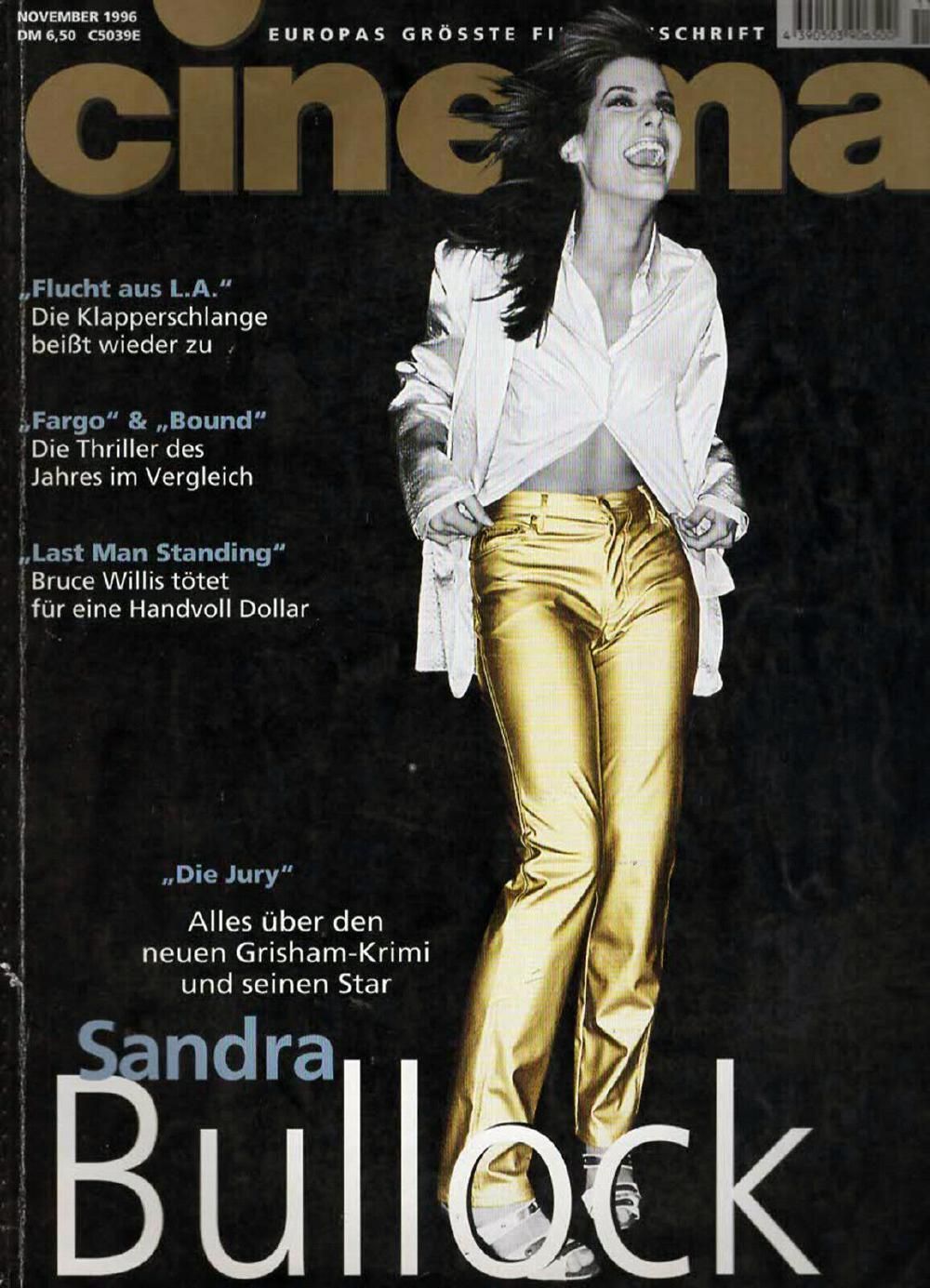 Cinema Magazin Deutschland 1996-11 Sandra Bullock Bruce Willis