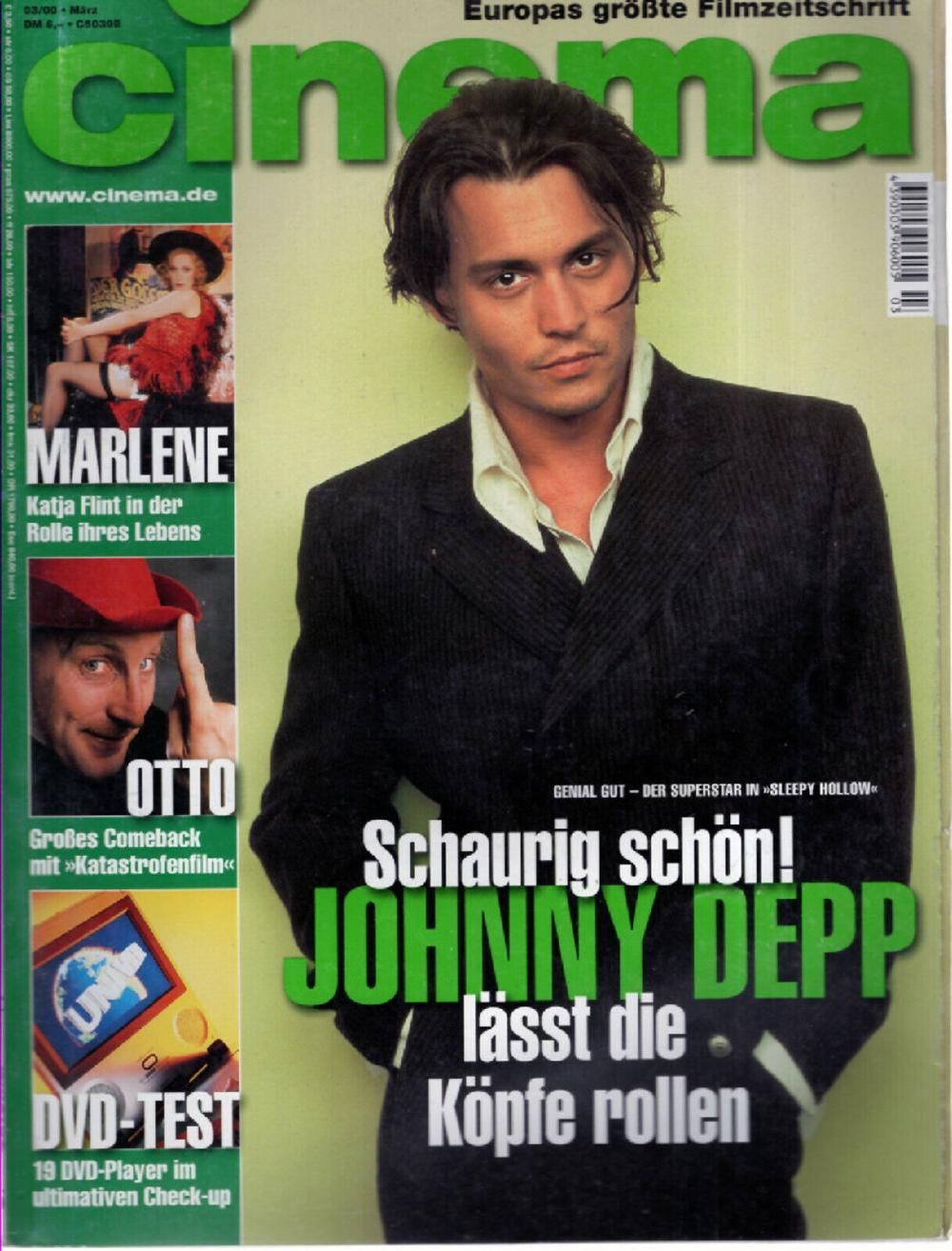 Cinema Magazin Deutschland 2000-03 Johnny Depp