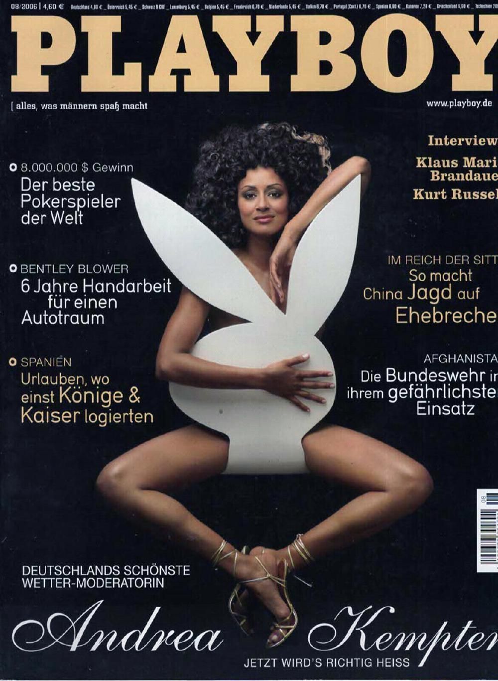 Playboy Magazin Deutschland 2006-08 Andrea Kempter Kurt Russell