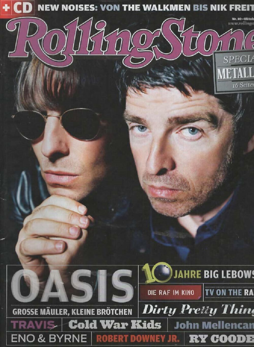 Rolling Stone Magazin Deutschland 2008-10 Oasis Metallica