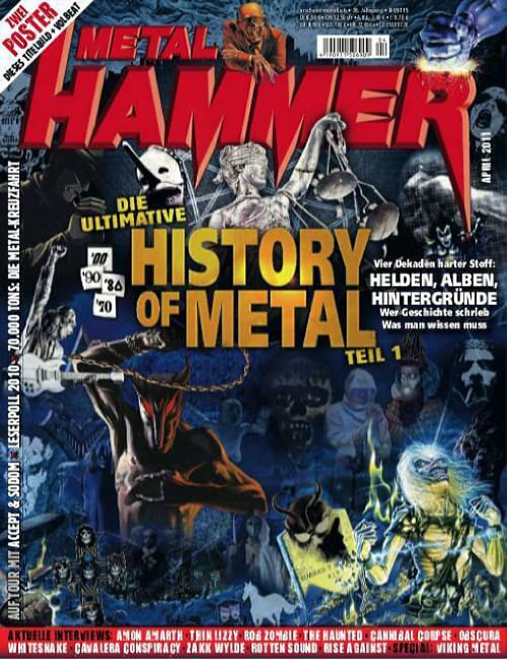Metal Hammer Magazin Deutschland 2011-04 Amon Amarth Thin Lizzy The Haunted